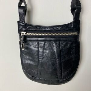 Hobo International Elaina Il
Genuine Leather Antique
Flap Hobo Bag Silver Accent